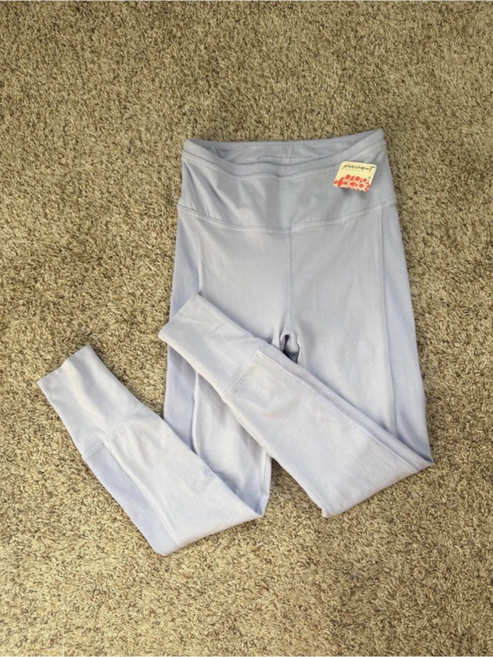 Free People Lavender High-Waist Leggings